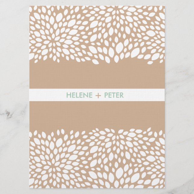 Bloom programme de mariage personnalisable en Cash (Devant)