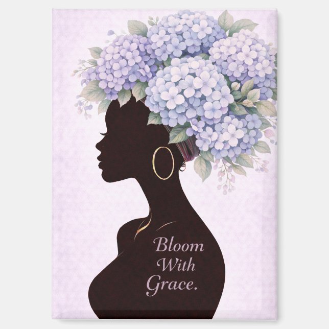 Bloom With Grace Inspirational Magnet  (Recto)