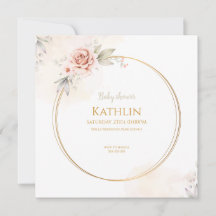 Blooming Baby Shower Invitation