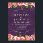 Blooming Chic Color Editable Wedding Invitations<br><div class="desc">Ambiance Chic Couleur Éditable Aquarelle Florale Invitations Mariage. Avec une police de style de script de brosse tendance! ~ Modifiez facilement la couleur arrière - plan de l'aquarelle, il vous suffit de cliquer sur "Personnaliser" Faites défiler le texte et les images jusqu'à ce que vous voyiez la zone de couleur...</div>