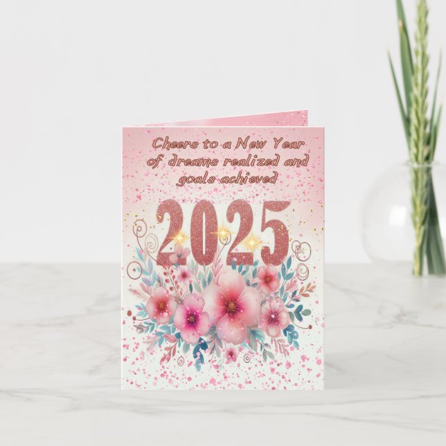 Blooming Dreams 2025 - Carte de Nouvel An personna (Devant)
