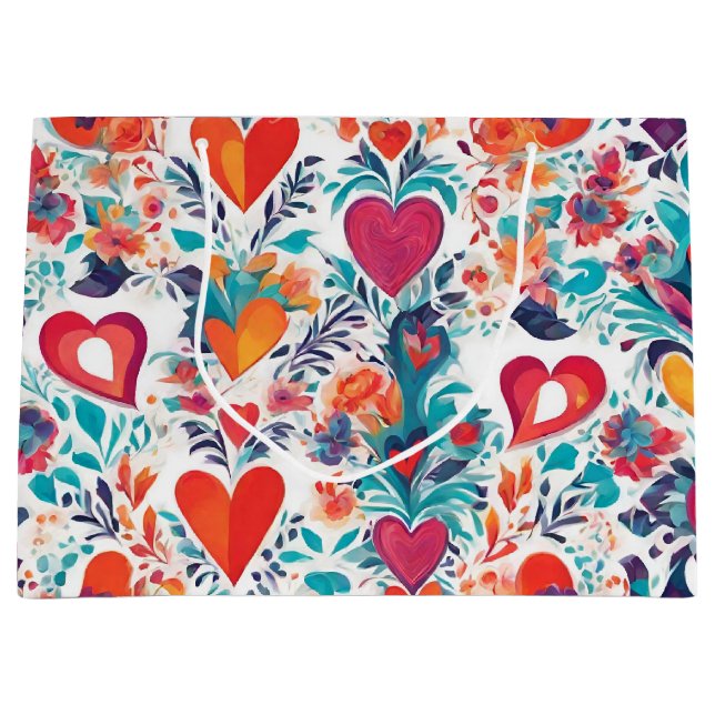 Blooming Love Affections Valentines Day Cadeau Sac (Devant)