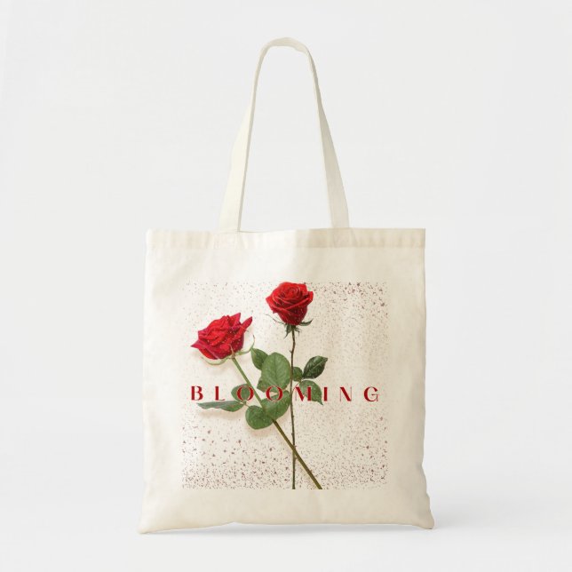 Blooming Rose Tote Bag (Devant)