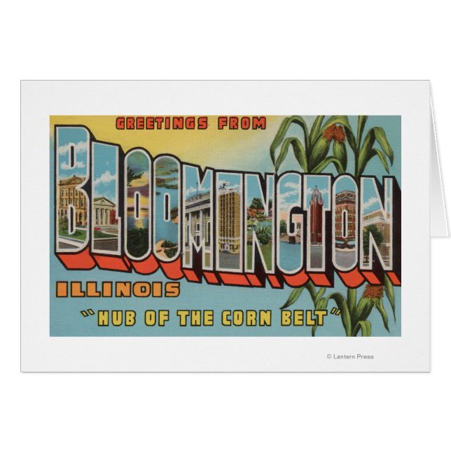 Bloomington (Illinois) - Grandes Lettres Scènes 2 (Devant horizontal)