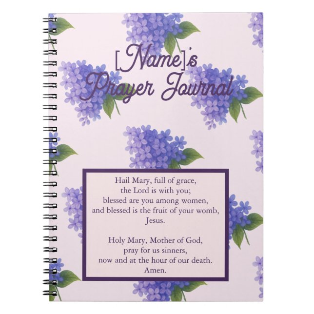 Blooms sacrés Lilac - Hail Mary Journal (Devant)