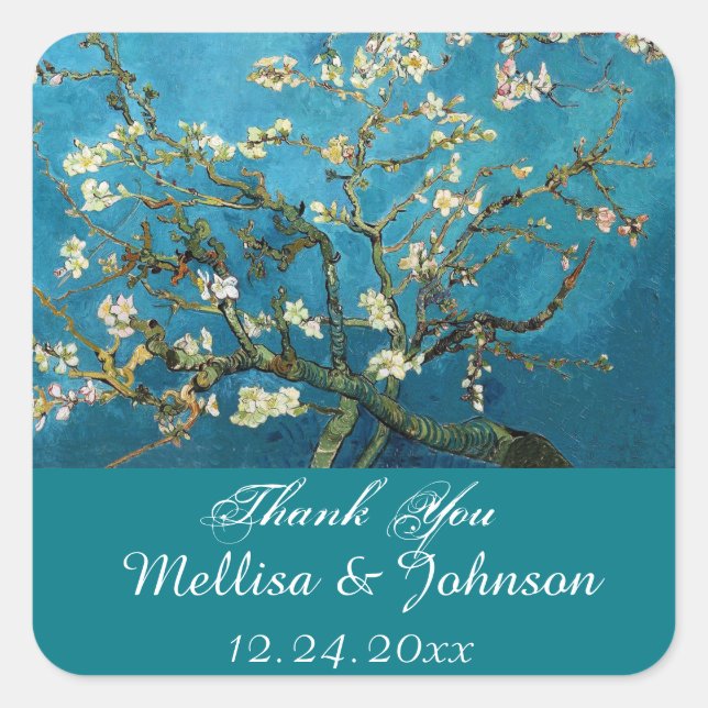Blossom Almond Tree merci stickers (Devant)