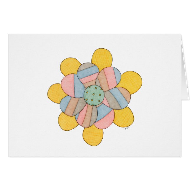 Blossom Blank Carte pour notes (Devant horizontal)