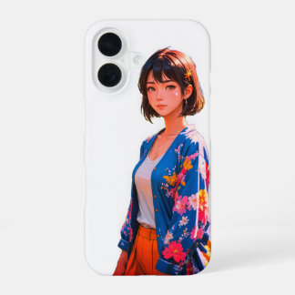 Blossom Blue iPhone 16 Coque