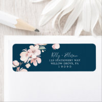Blossom des cerisiers du printemps | Étiquette d'a
