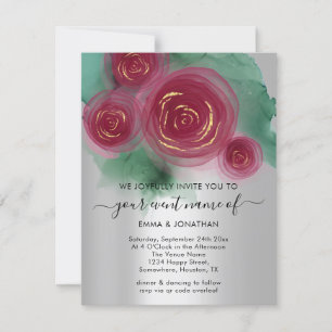 Blossom en style avec Rose de code QR Floral Budge