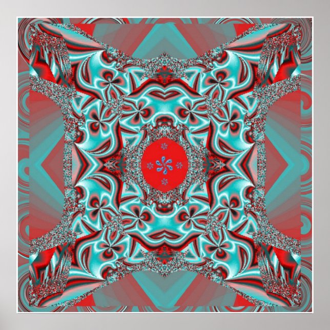 Blossom Mandala Poster (Devant)