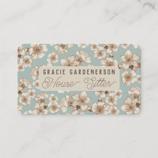 Blossoms House Sitter Carte de visite
