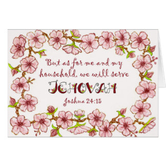 Blossoms~Servir Les Écritures De Jehovah~Big Card