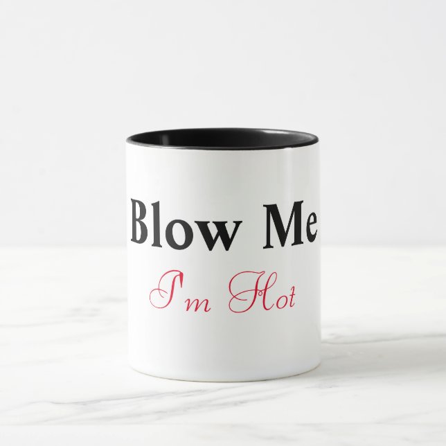 Blow Me I'm Hot Combo Mug (Centre)