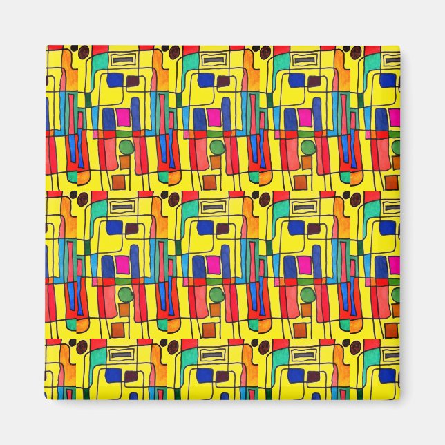 "Blowing In the Wind " Abstract Dishwasher Magnet (Devant)