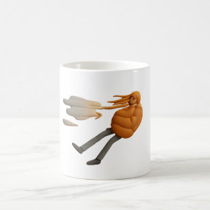 Blown Away Mug - Drôle Cartoon Coffee Cup