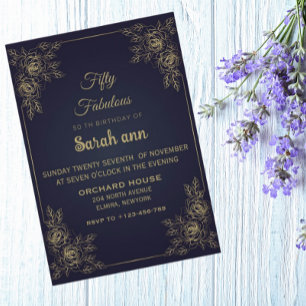 Blue 50 et fabuleux Elegant Minimalist Anniversair