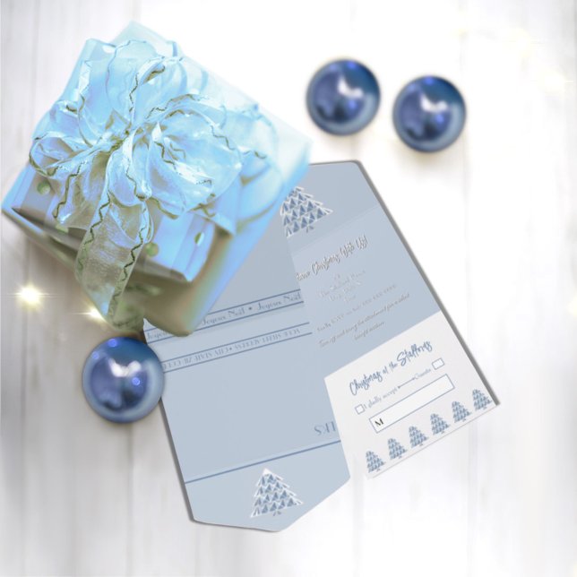 Blue All in One Christmas Event Invitation (Créateur téléchargé)