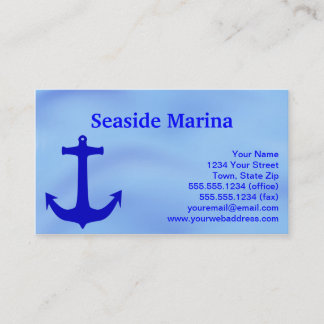 Blue Ancre Design Marina Cartes de visite