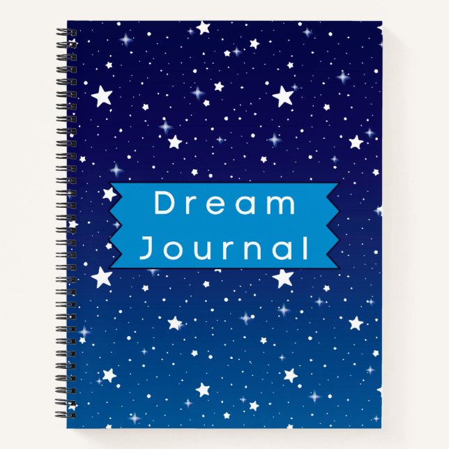 Blue and White Stars et Sky Dream Journal (Devant)