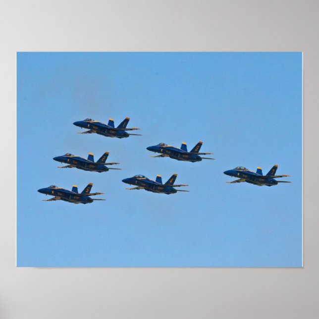 Blue Angels Delta Formation Poster (Devant)