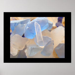 Blue Art Beach Sea Glass impressions Coastal Seagl