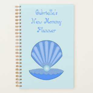 Blue Baby Boy Coquille d'huîtres et Pearl New Mom