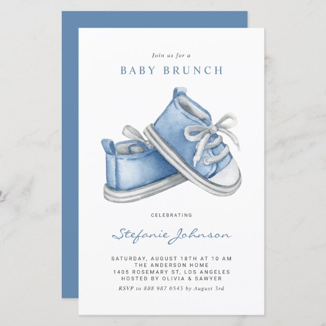 Blue Baby Chaussures C'est un garçon Baby Brunch I (Devant / Derrière)