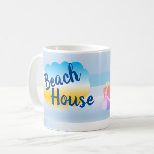 Blue Beach House Mug