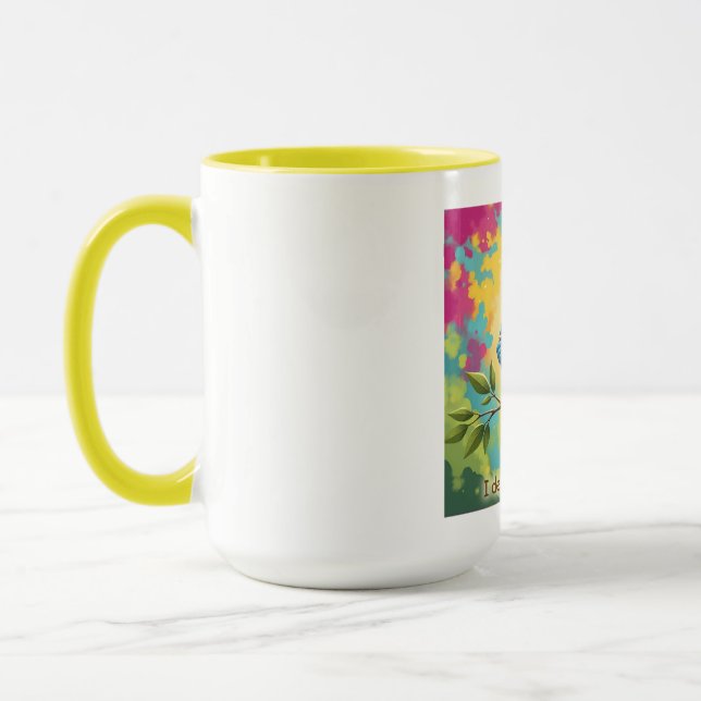 Blue Bird Coffee Mug Quote (Gauche)