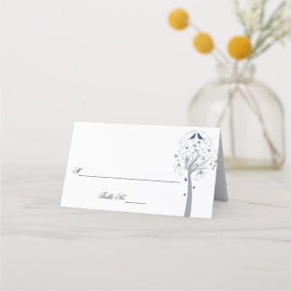 Blue Birds tree Hébreu Juif Cartes de la place