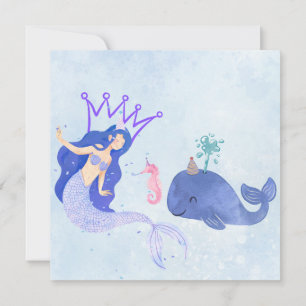 Blue  Birthday Invitation