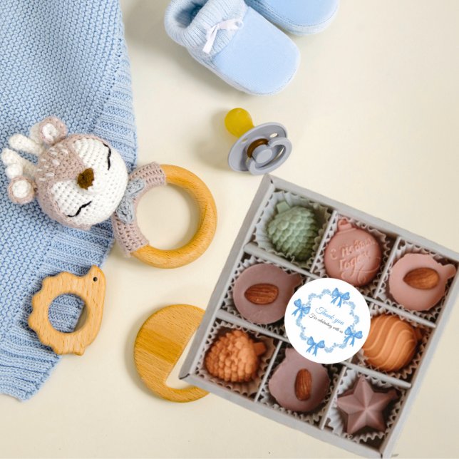 Blue Birthday Thank You Sticker (Créateur téléchargé)