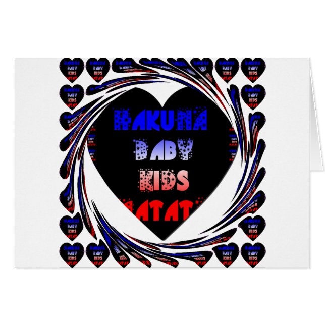 Blue Black Hakuna Matata Baby Kids Design.png (Devant horizontal)
