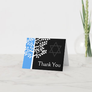 Blue Black Tree of Life Bar Mitzvah Merci