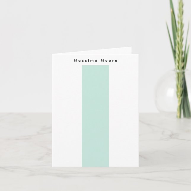 Blue Black White Plain Elegant Own Name (Devant)