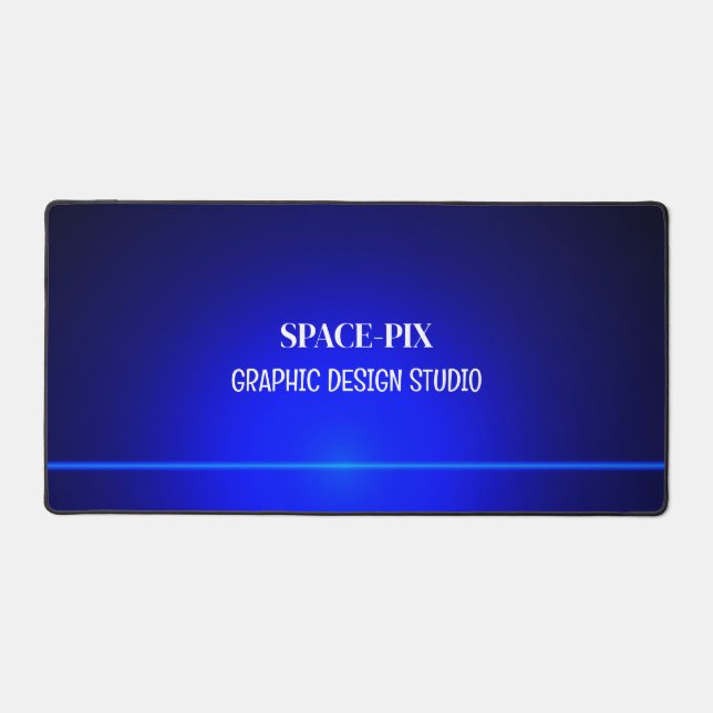 Blue Bokeh Guilloché Design, Graphiste (Recto)