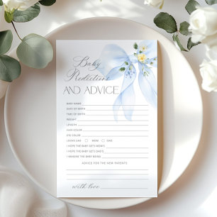 Blue Bow Baby Predictions et carte de conseil