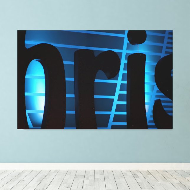 Blue Bris - Grande Impression sur Toile Encadrée (Insitu (Plancher de Bois))