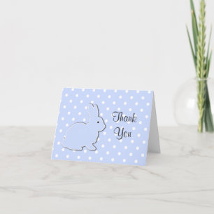 Blue Bunny Baby Merci Carte de note