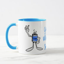 Blue Can Creature Coffee Mug