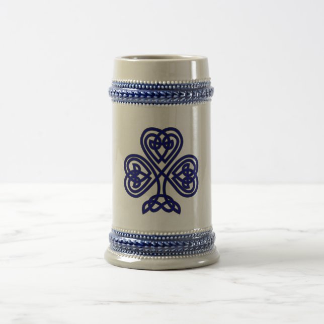 Blue Celtic Design 2 Stein Mug (Centre)