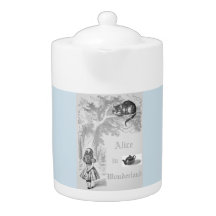 Blue Cheshire Chat Vintage Alice au Pays des merve