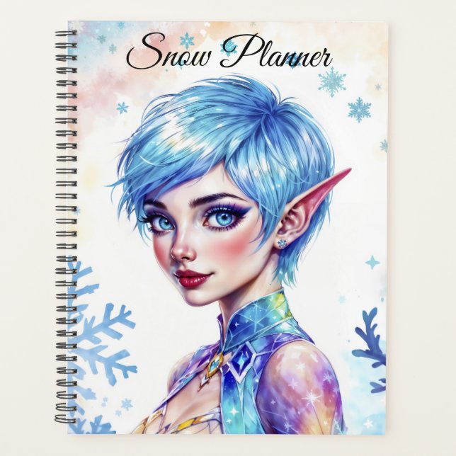 Blue cheveux elf magique princes de glace neige fo (Devant)
