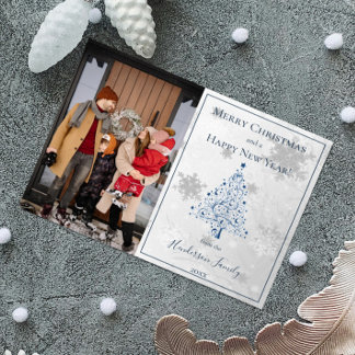 Blue Christmas Tree photo Appartement Carte photo