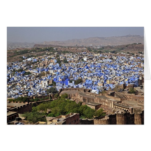 Blue City vue depuis le fort de Mehrangarh / Jodhp (Devant horizontal)