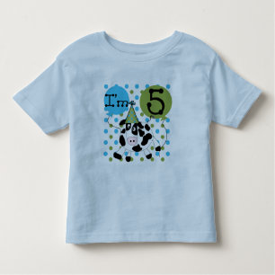 Blue Cow 5th Birthday Tshirts et cadeaux