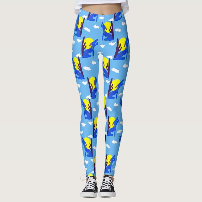 Blue Coyote Leggings (Devant)
