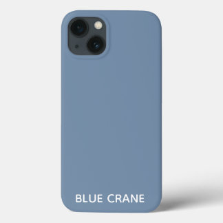 Blue Crane bleu nom de couleur Coque-Mate coque ip