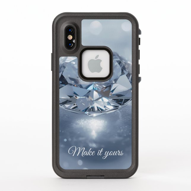 Blue Crystal Art Coque - Personnalisé pour Signiin (Dos)